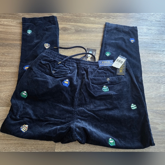 Polo Ralph lauren All Over Print Rugby Shirts Corduroy Pants XL - Picture 3 of 7